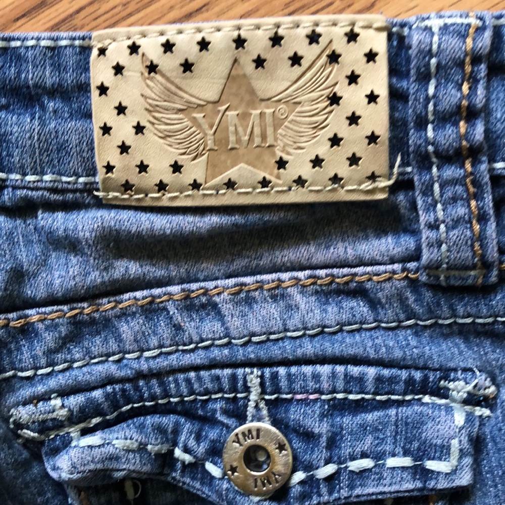 YMI Girls Denim Bermuda Shorts - Picture 3 of 7
